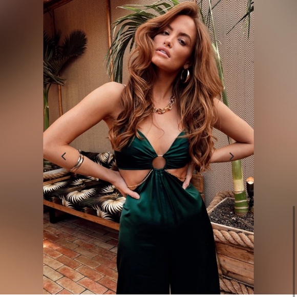 NWOT 12th tribe Audrey Emerald jumpsuit - Picture 6 of 13